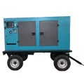 100kva 150kva 200kva silent trailer diesel generator with wheels